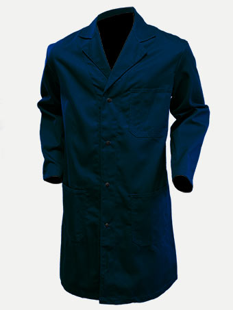 Big Al Navy Shop Coat 100% Cotton
