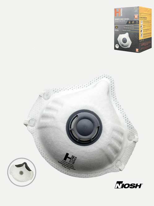 N95 NIOSH Protective PPE Mask With Valve
