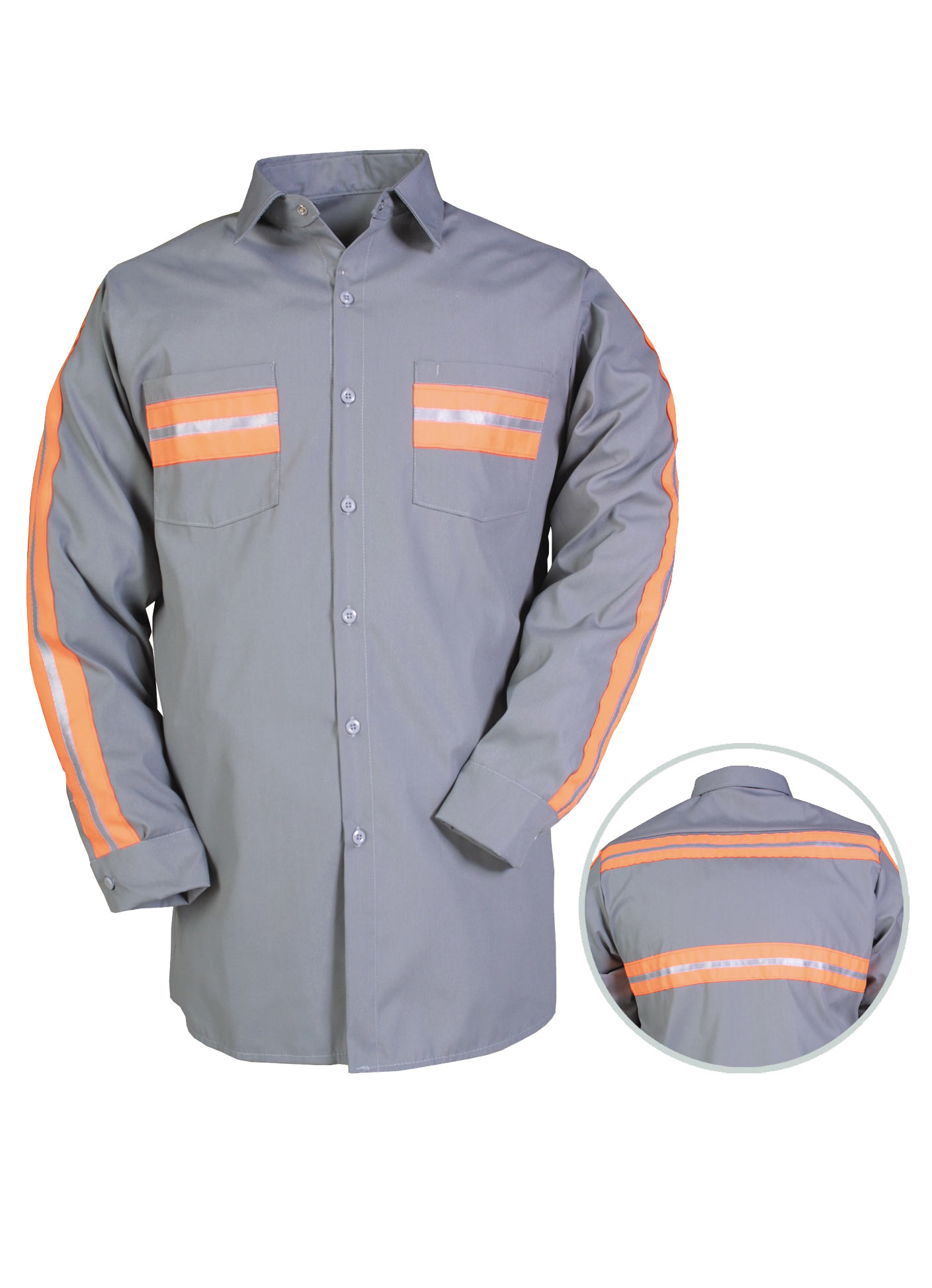 Big Bill Long Sleeve Work Shirt With Reflective Tape - 102BF